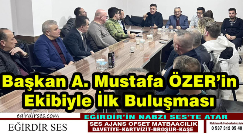 AK Parti Belediye Başkan Adayı Mustafa ÖZER Ekibiyle İlk Defa Buluştu.