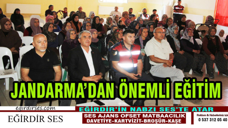 JANDARMA’DAN ÖNEMLİ EĞİTİM