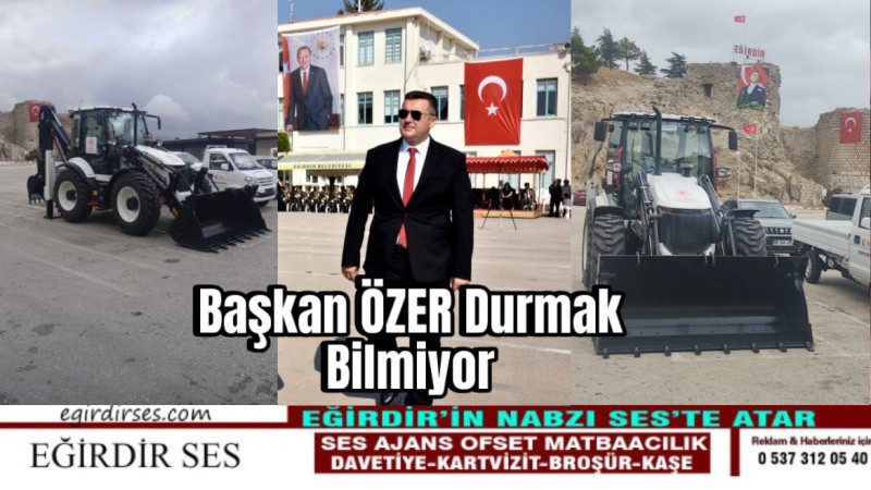 Başkan Mustafa Özer Durmak Bilmiyor 