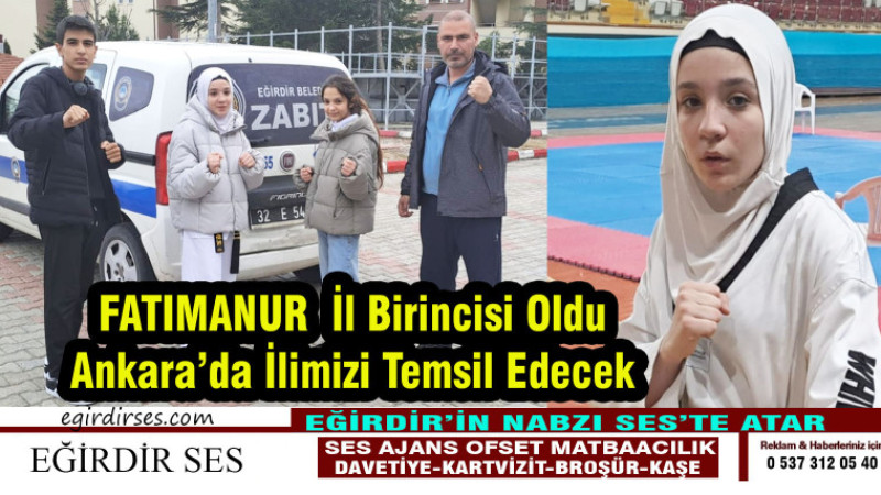 EĞİRDİR BELEDİYE SPOR’LU  TAEKWONDOCU ANKARA YOLCUSU