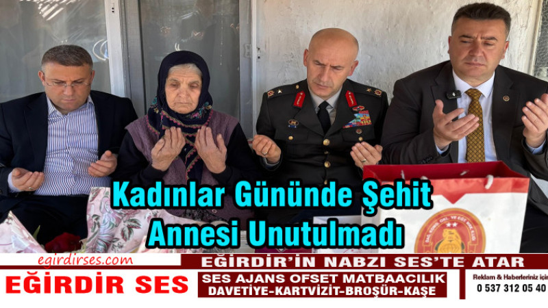 Kadınlar Gününde Şehit Annesi Unutulmadı