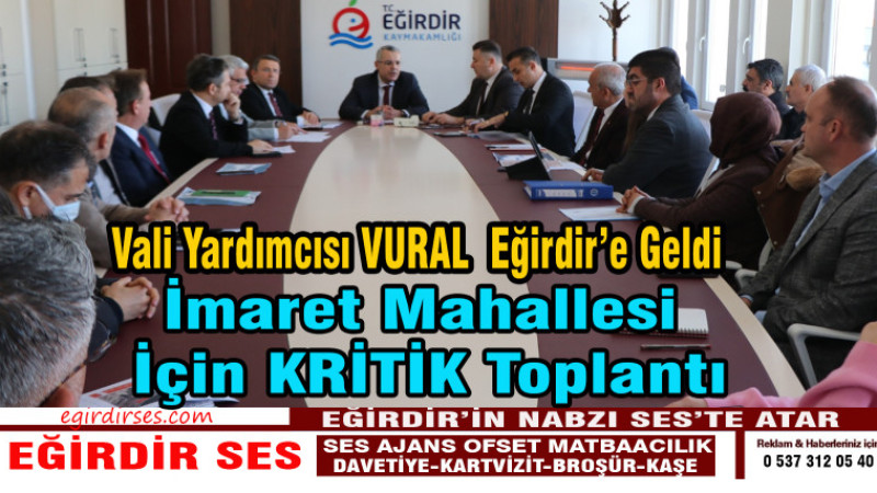 İmaret Mahallesi İçin Önemli Toplantı