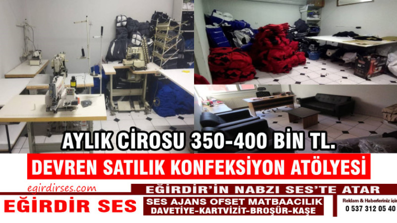 DEVREN SATILIK  KONFEKSİYON ATÖLYESİ 