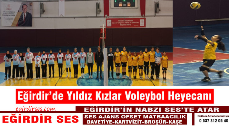 Eğirdir’de Yıldız Kızlar Voleybol Heyecanı 