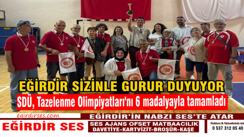 SDÜ, Tazelenme Olimpiyatları'nı 6 madalyayla tamamladı