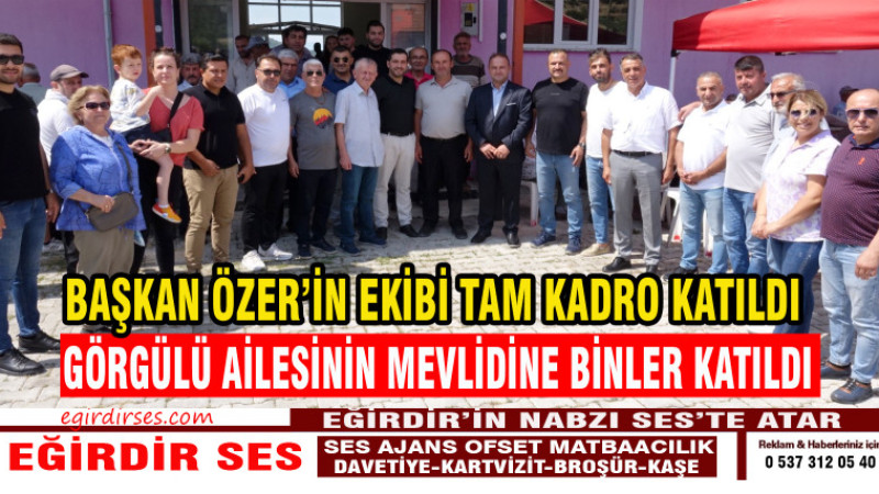 GÖRGÜLÜ AİLESİNİN MEVLİD PROGRAMINA BİNLERCE VATANDAŞ KATILDI