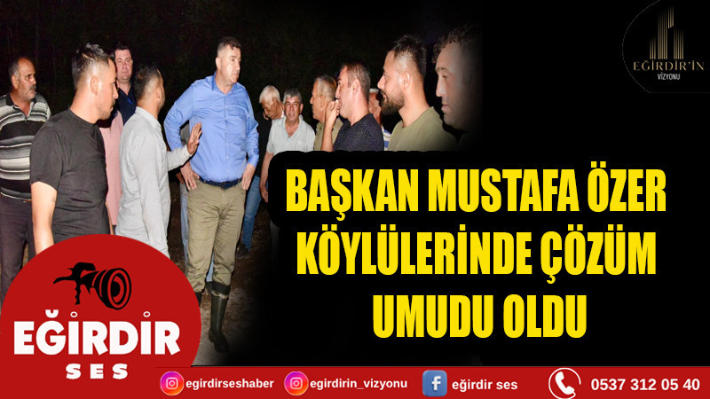 Başkan Mustafa Özer, Kırıntı ve Serpil Köyleri  Çiftçileriyle Kuraklığa Karşı Çözüm Üretti