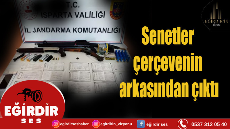 Senetler çerçevenin arkasından çıktı