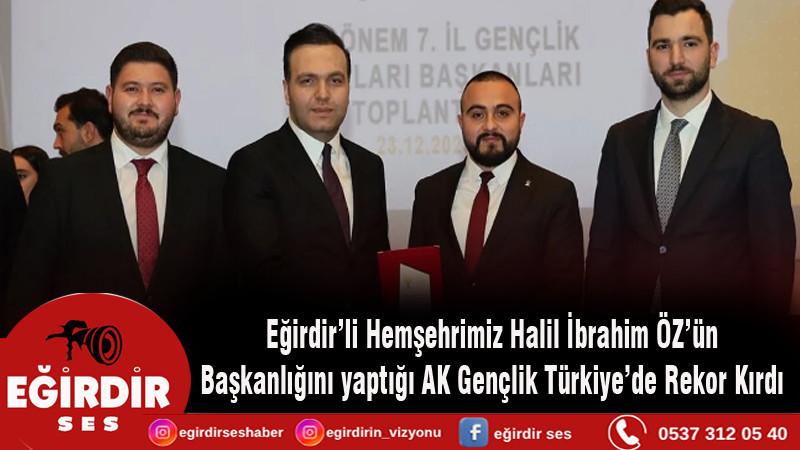 Isparta AK Gençlik Türkiye'de Rekor Kırdı