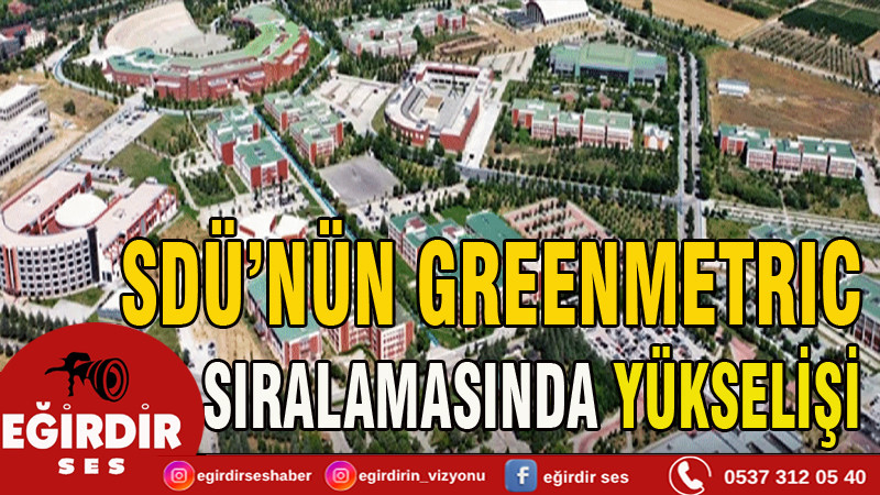 SDÜ’nün GreenMetric Sıralamasında Yükselişi