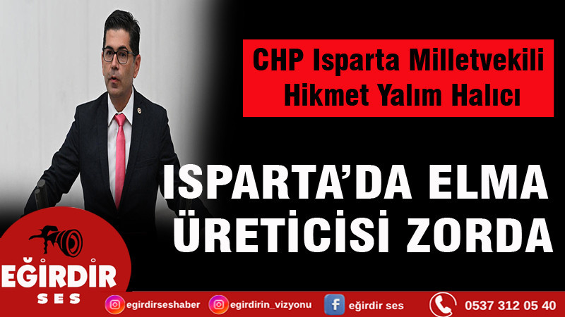 ISPARTA’DA ELMA ÜRETİCİSİ ZORDA: 100 BİN TON ELMA DEPOLARDA BEKLİYOR