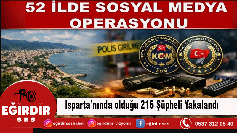 Yapılan Operasyonda 216 Şüpheli Yakalandı