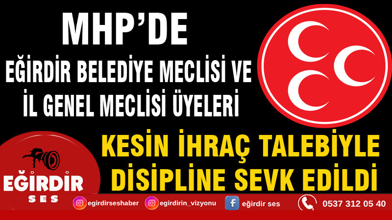 MHP’DE 7 MECLİS ÜYESİ KESİN İHRAÇ TALEBİYLE DİSİPLİNE SEVK EDİLDİ