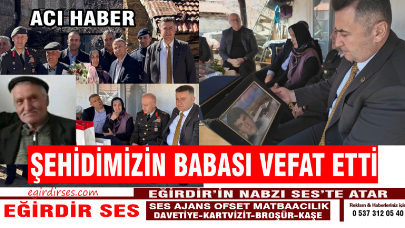 Şehit Bayram Şenol’un Babası Vefat Etti