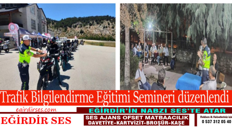 Trafik Bilgilendirme Eğitimi Semineri düzenlendi.