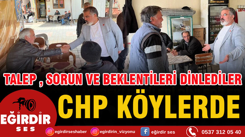 CHP heyeti, köylerde sorunları dinledi