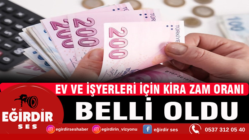 Eylül 2026 kira zam oranı belli oldu
